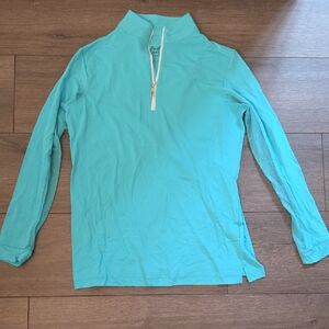 The Tailored Sportsman Turquoise Riding Top